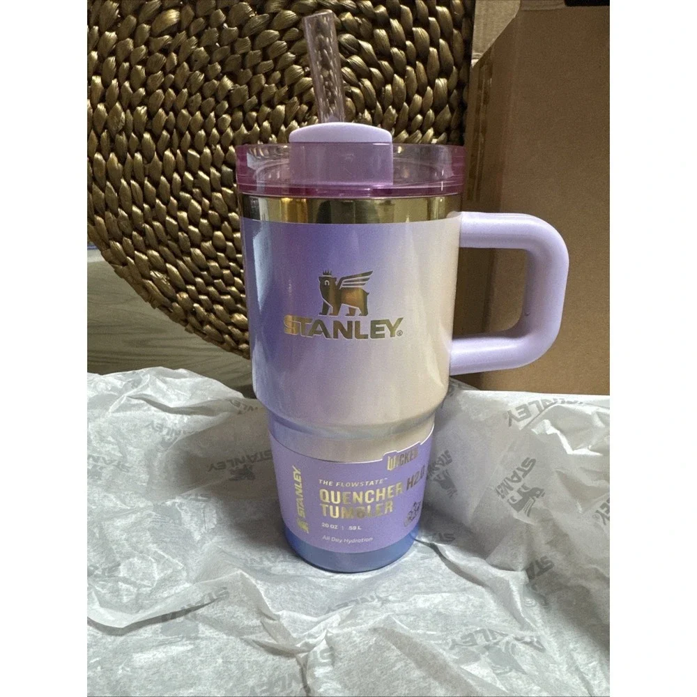 Stanley X Wicked For Good GLINDA 20oz Stainless Steel Quencher Tumbler NEW W/box - Picture 2 of 8
